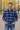 Salzburg Navy And Royal Blue Plaid Flannel Shirt (25075)
